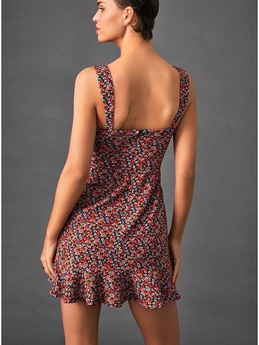 Hutch Ditsy Floral Corset Mini Dress
